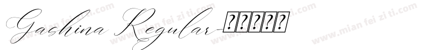 Gashina Regular字体转换